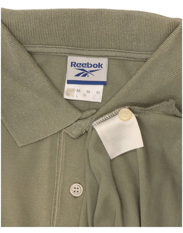Tricou polo Reebok pentru bărbați, bumbac mediu kaki