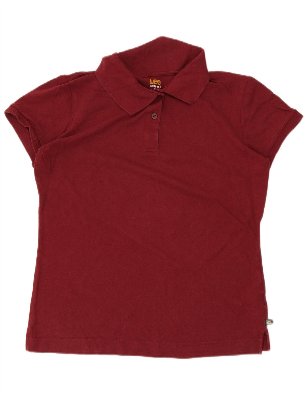 Tricou polo Lee pentru femei UK 18 XL bumbac burgundy
