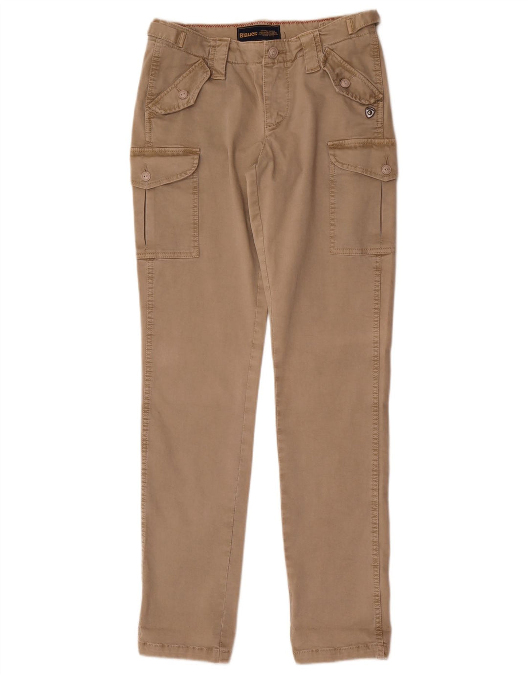 Blauer Pantaloni cargo subțiri pentru bărbați W28 L32 bumbac bej