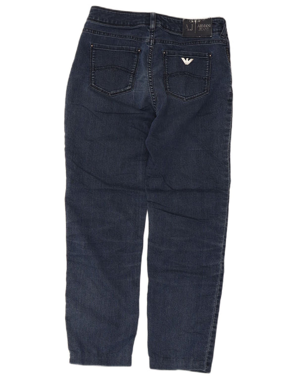 Blugi pentru femei Armani Crop Slim W27 L24 Bumbac bleumarin