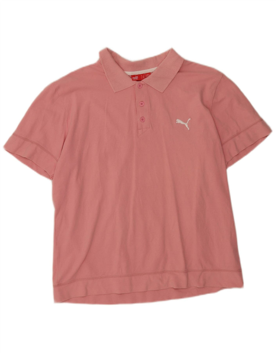 Tricou polo Puma pentru bărbați, bumbac roz mediu