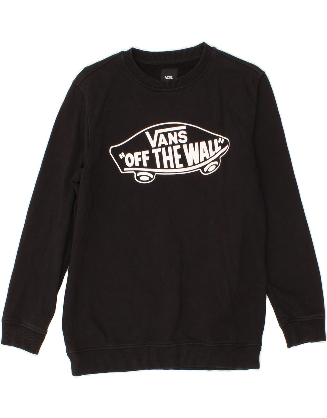 VANS Băieți Pulover Grafic Pulover 12-13 Ani Mare Negru