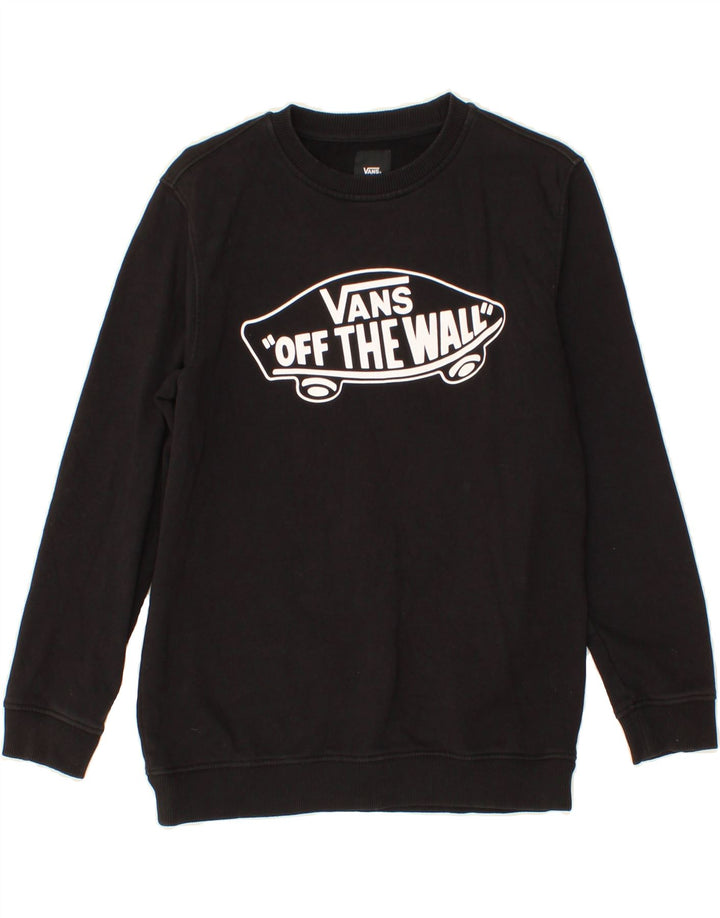 VANS Băieți Pulover Grafic Pulover 12-13 Ani Mare Negru