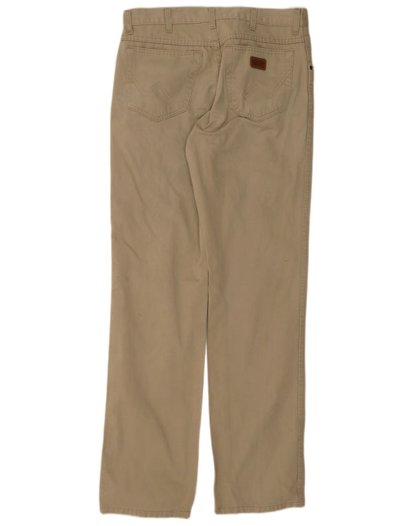 Pantaloni casual drepti pentru bărbați Wrangler W34 L34 bumbac bej