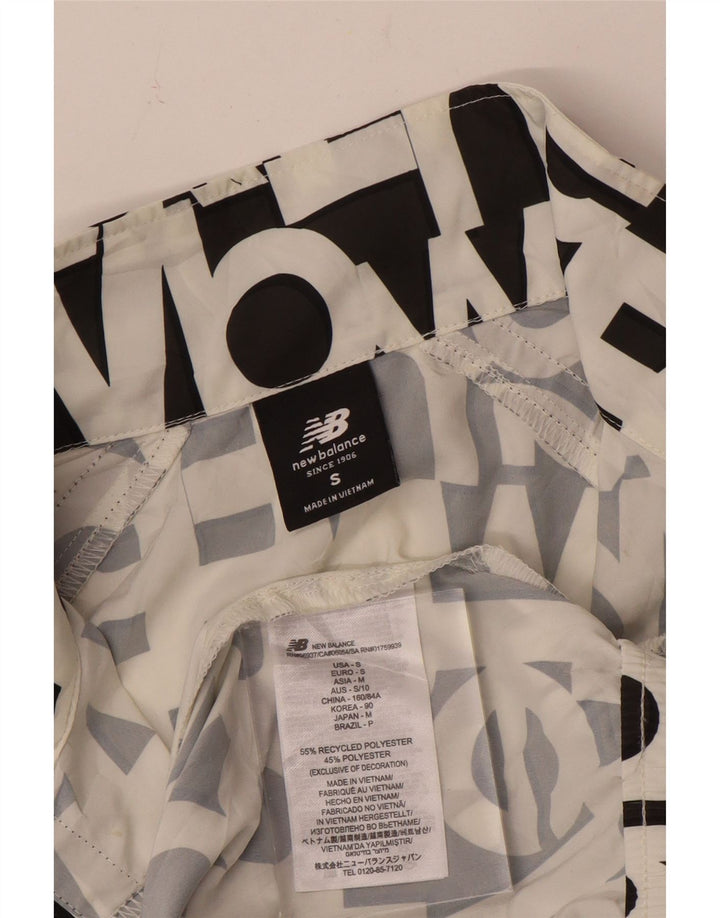 Jachetă bomber supradimensionată pentru femei New Balance UK 10 Small White