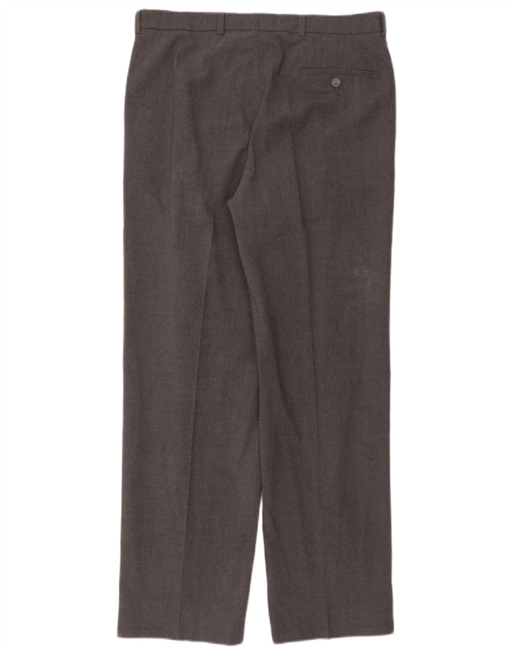 Pantaloni de costum pentru bărbați Marks & Spencer L34 L31 poliester gri