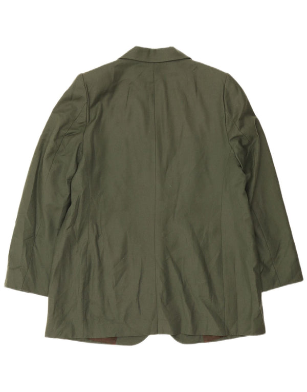 Jachetă Blazer Femei Les Copains cu 2 nasturi IT 52 2XL Kaki Lână