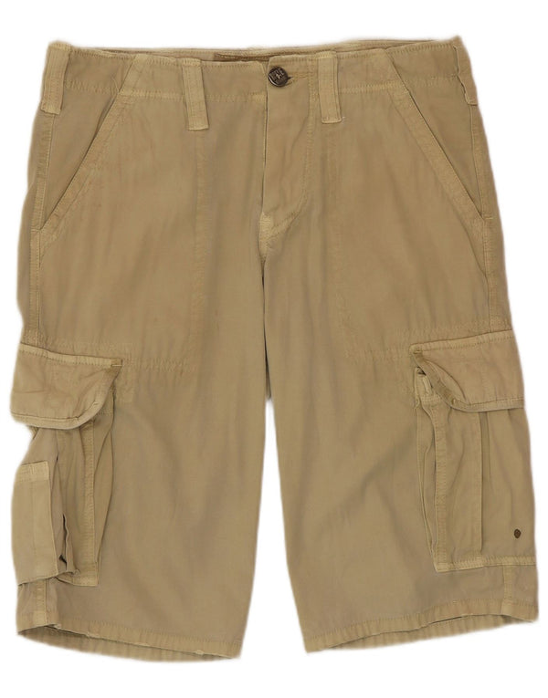 Rifle Mens Cargo Shorts Small W29 Beige Bumbac