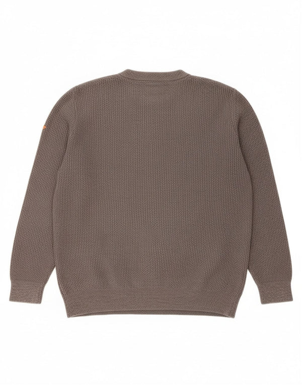 Pulover Superdry pentru bărbați cu gât crew, bumbac gri 2XL