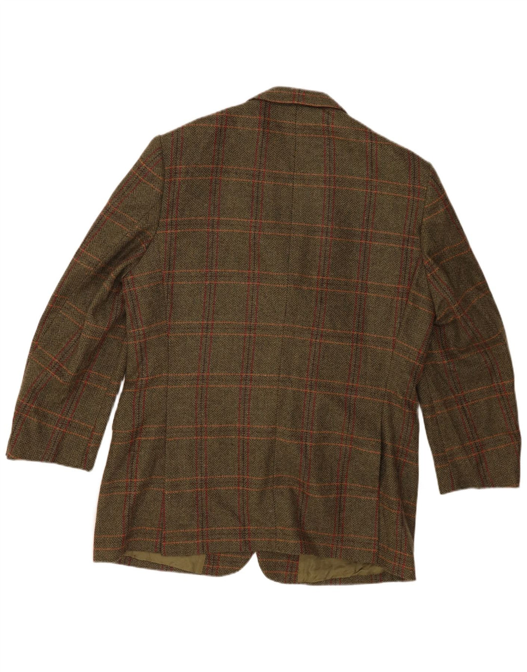 John Hanly&Co Ltd Jachetă pentru bărbați cu 3 nasturi IT 54 2XL Kaki Check