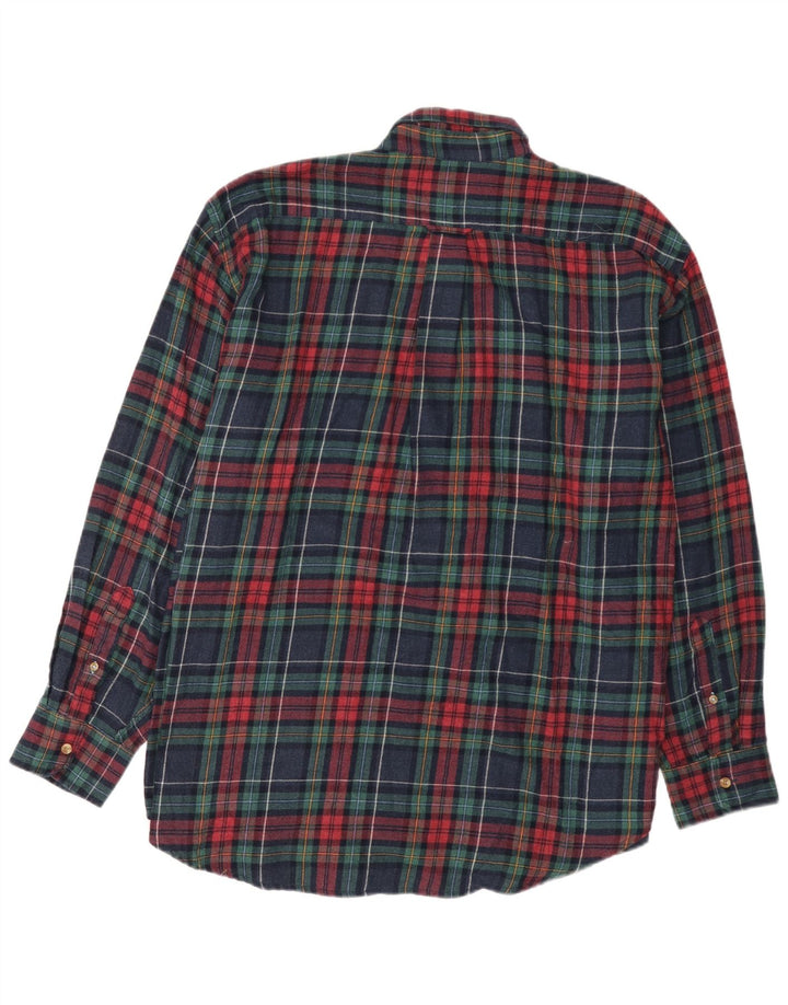 Cămașă de flanel pentru bărbați IZOD 2XL, bumbac cu carouri bleumarin