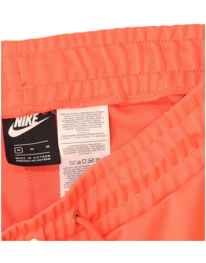 Pantaloni scurti sport grafic Nike pentru femei UK 14 Poliester portocaliu mediu