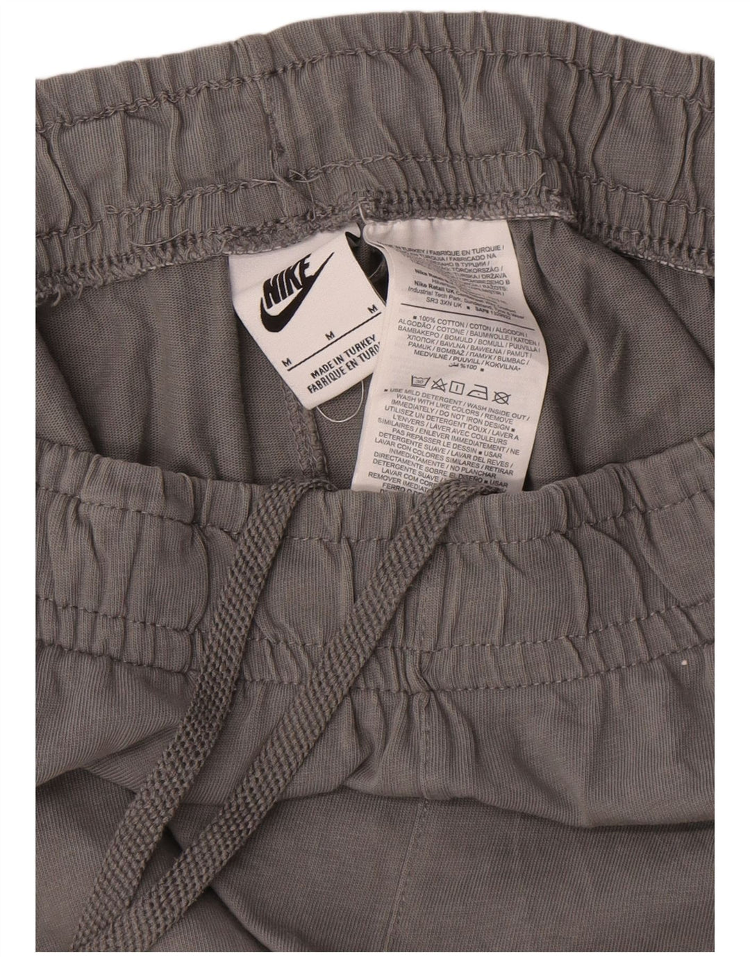 Pantaloni scurți sport Nike pentru bărbați, bumbac, gri mediu