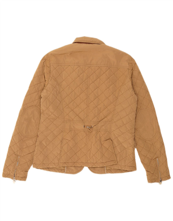 Massimo Dutti Jachetă matlasată pentru femei UK 14 Large Beige Poliester
