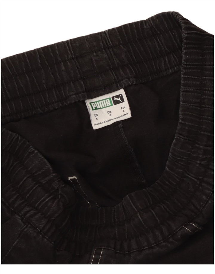 Pantaloni casual drepti pentru bărbați Puma L34 L27 Negru