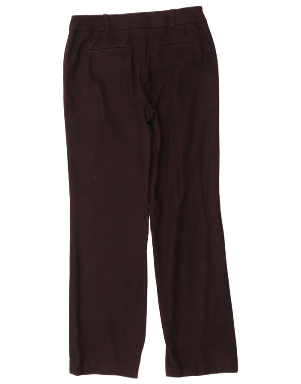 Pantaloni chino drepti pentru femei Jigsaw UK 10 Small W28 L31 Lână neagră
