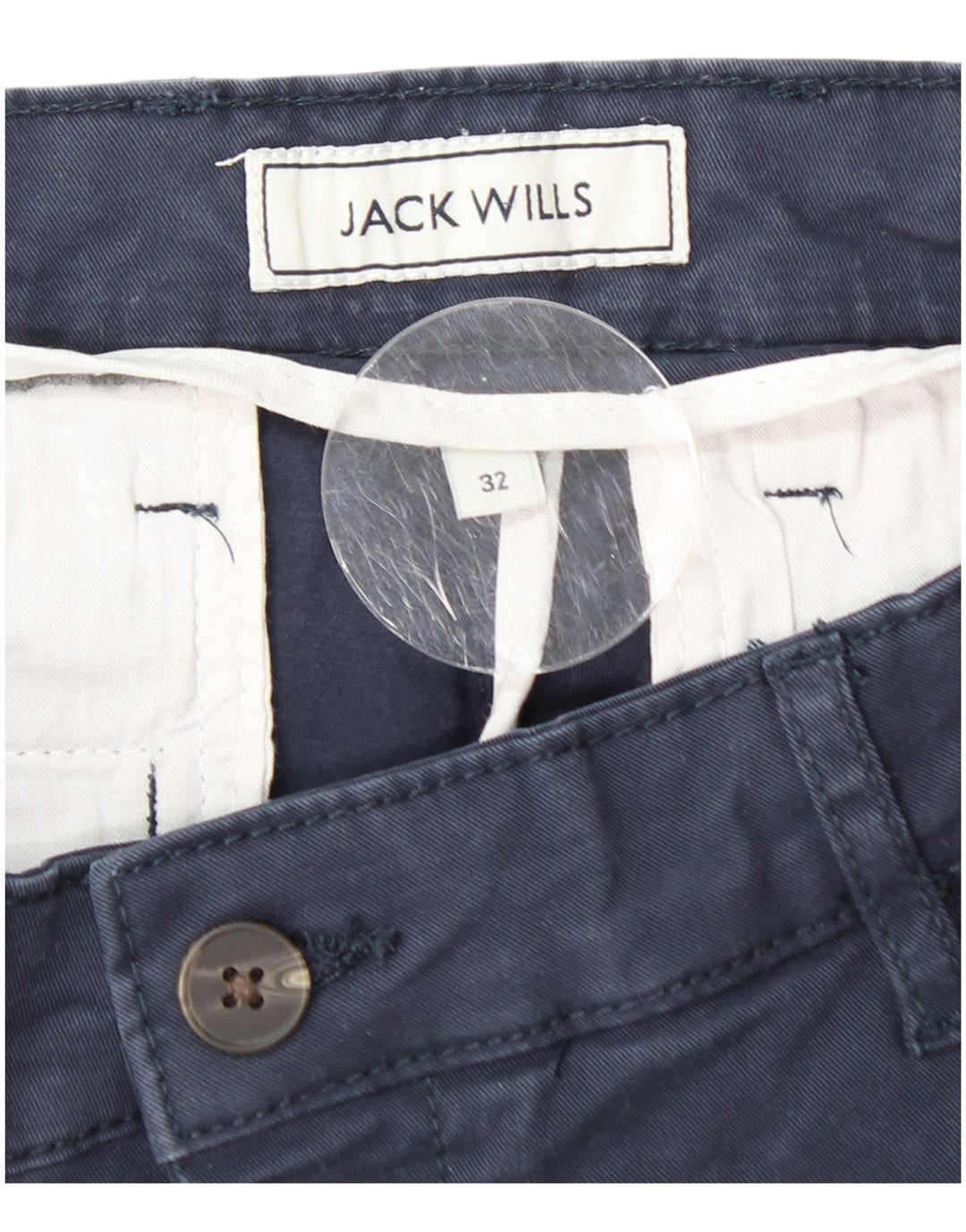 Pantaloni scurți chino pentru bărbați JACK WILLS Slim Fit W32 Bumbac bleumarin mediu