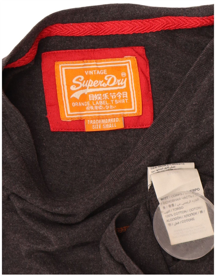 Tricou Superdry pentru bărbați Top mic, gri, bumbac