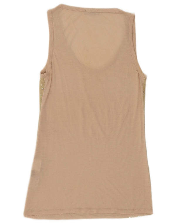 Max & Co. Womens Sleeveless Tunic Dress UK 8 Small Beige Flecked