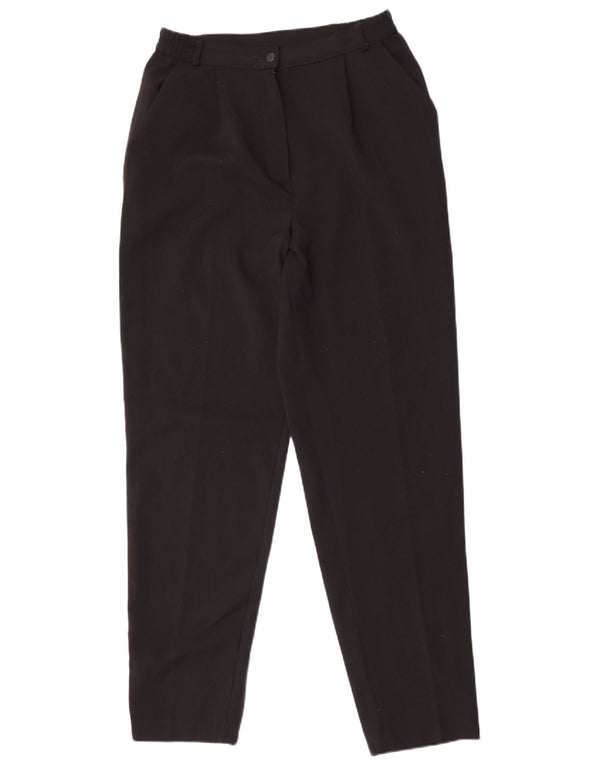 Marks & Spencer Pantaloni casual pentru femei cu talie înaltă UK 10 Small W30 L31 Negru