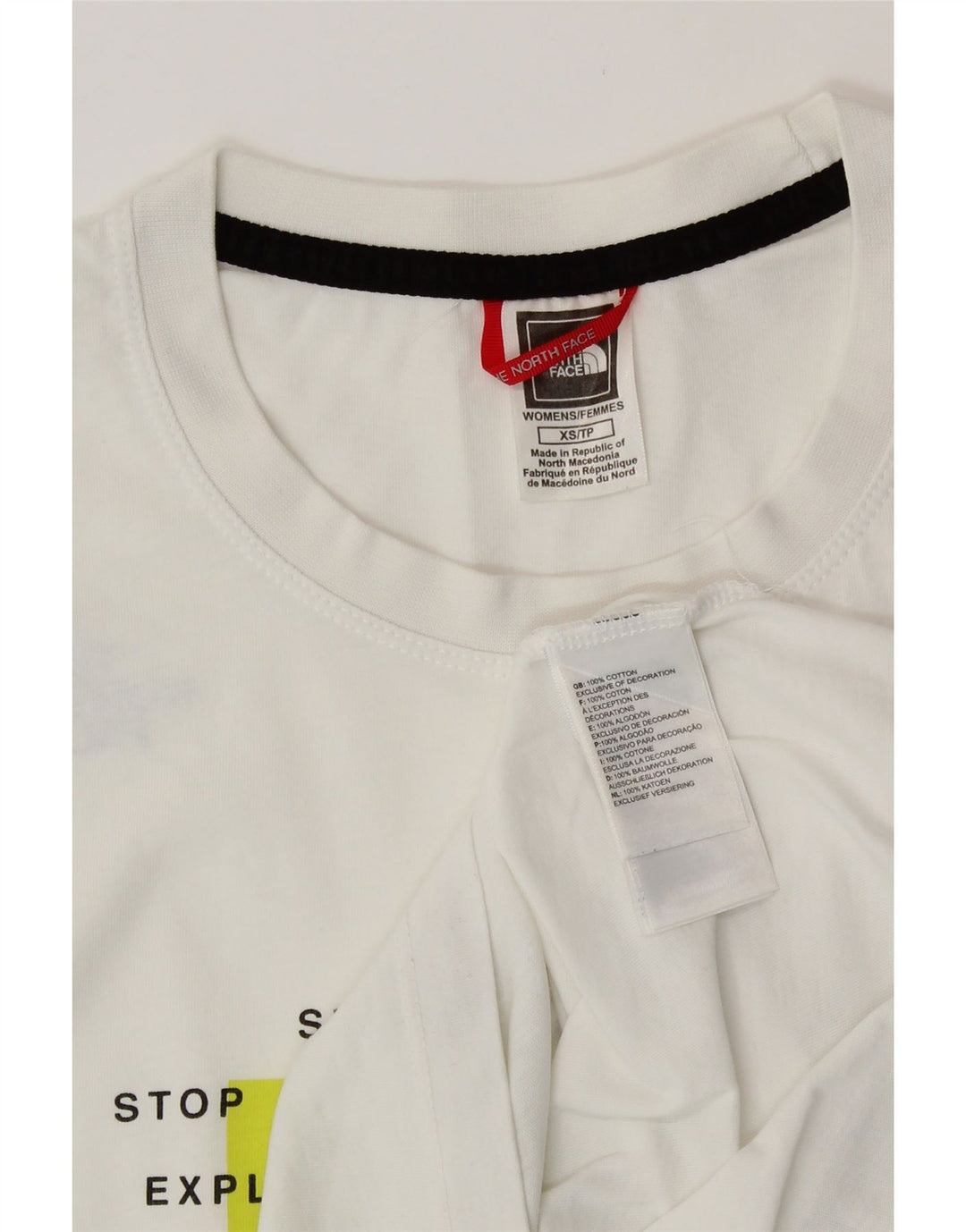 Tricou grafic pentru femei THE NORTH FACE Top UK 6 XS Alb