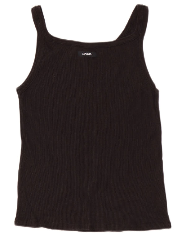 Max & Co. Womens Cami Top UK 4 XS Black