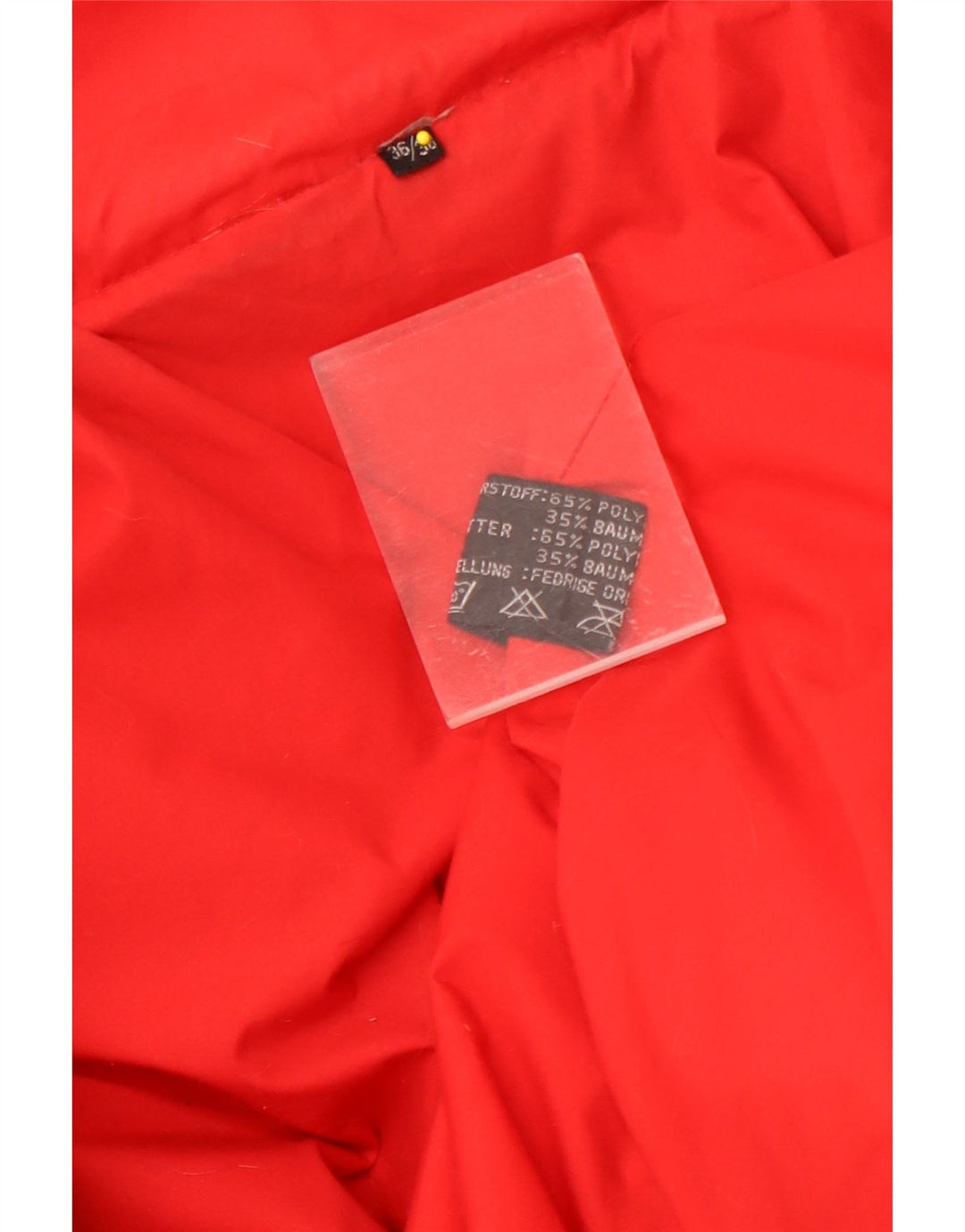 Palton supradimensionat pentru femei Vintage EU 36/38 Poliester roșu mic