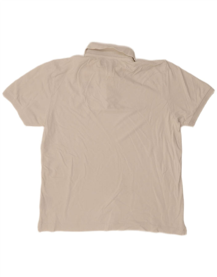 Cămașă polo pentru bărbați Kappa, mare, alb, bumbac