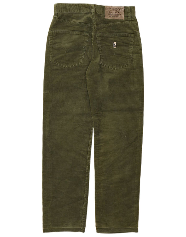 UNIFORM Pantaloni drepti din velur pentru femei L29 L28 Bumbac kaki