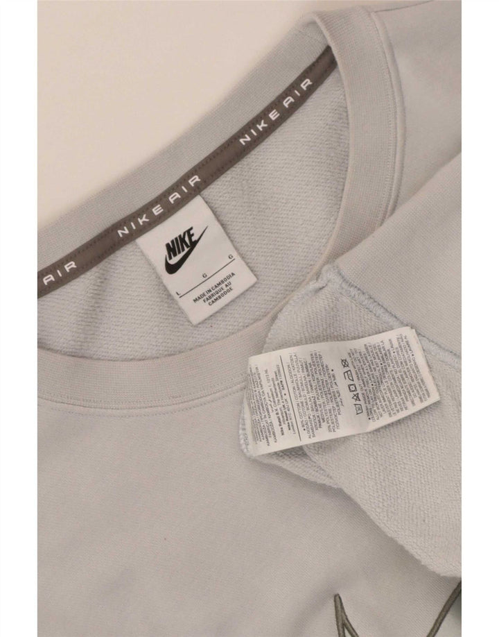 Hanorac grafic pentru bărbați Nike Pulover mare, albastru, bumbac