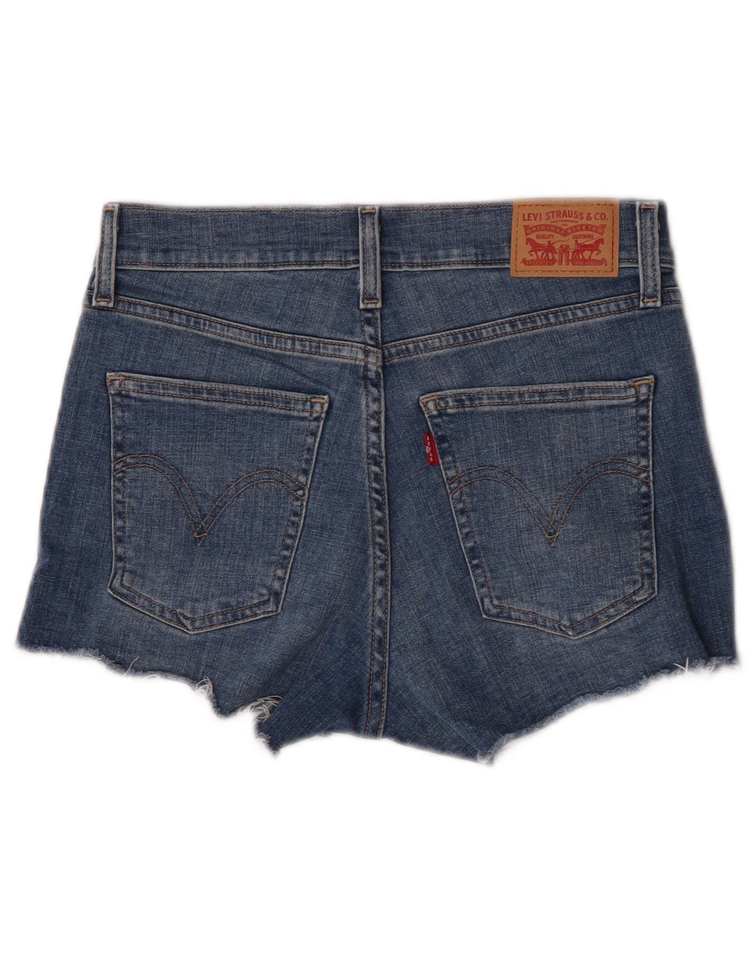 Pantaloni scurți Levi's din denim distressed W26 Small Blue