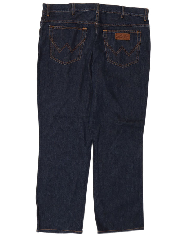 Blugi drepte pentru bărbați Wrangler Texas W40 L32 bumbac bleumarin