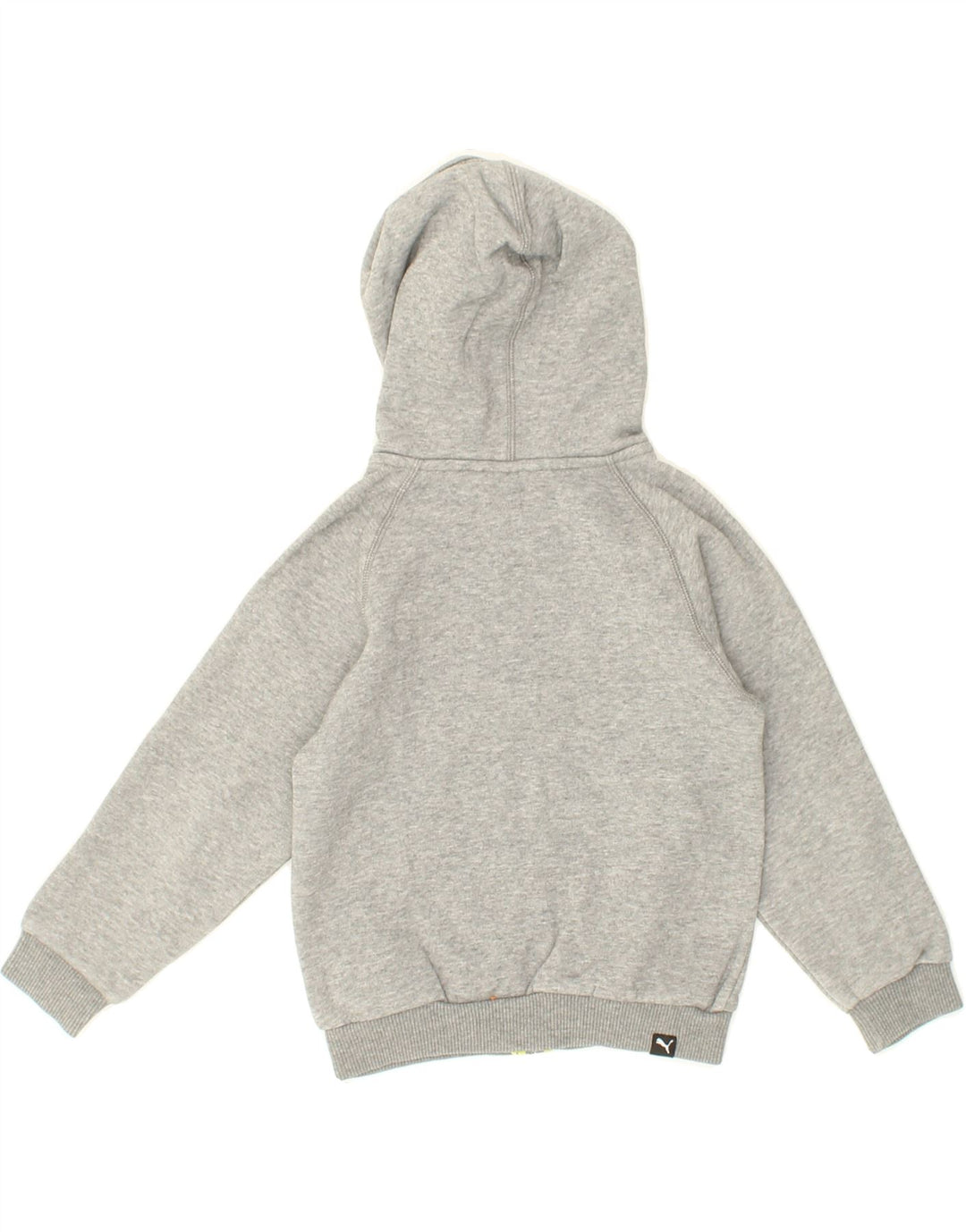 PUMA Boys Zip Hoodie Sweater 2-3 Years Grey Colourblock Vintage Puma and Second-Hand Puma from Messina Hembry 