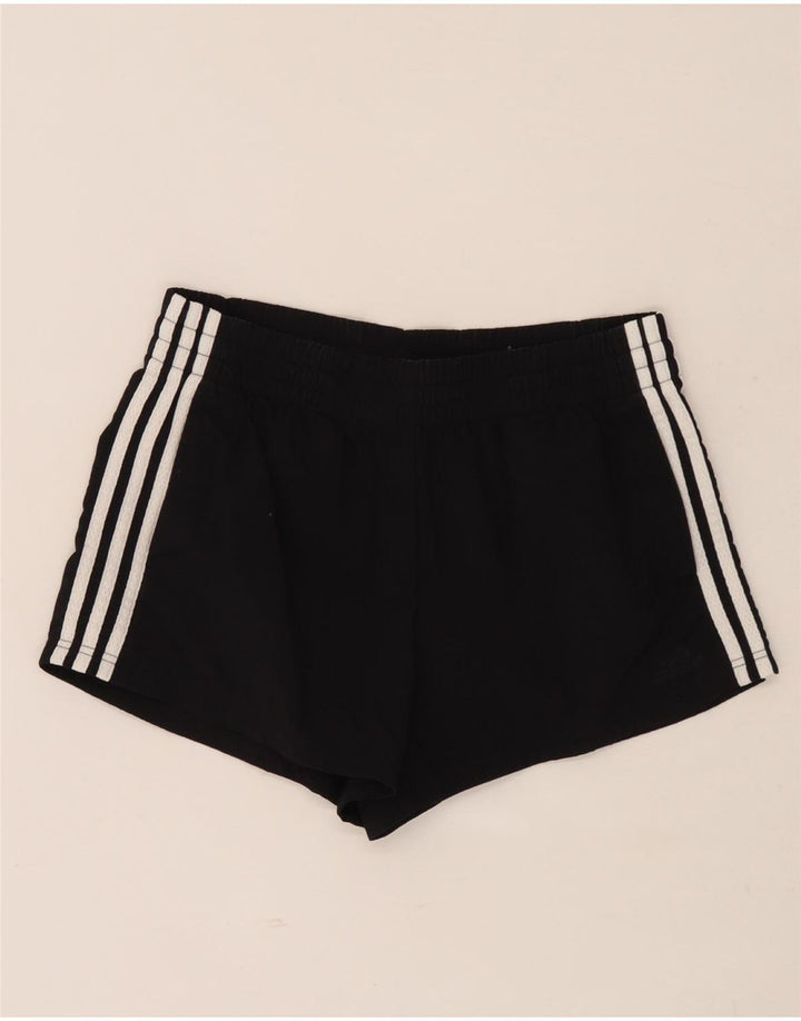 Pantaloni scurți sport Adidas pentru femei UK 8/10 Small Negru Poliamidă