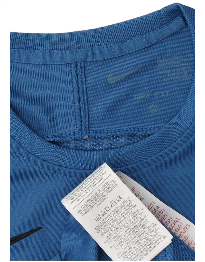 Tricou NIKE Dri Fit pentru băieți Top 13-14 ani XL Albastru Poliester Sport