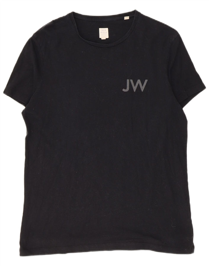 Tricou grafic Jack Wills pentru bărbați Top mic bumbac negru