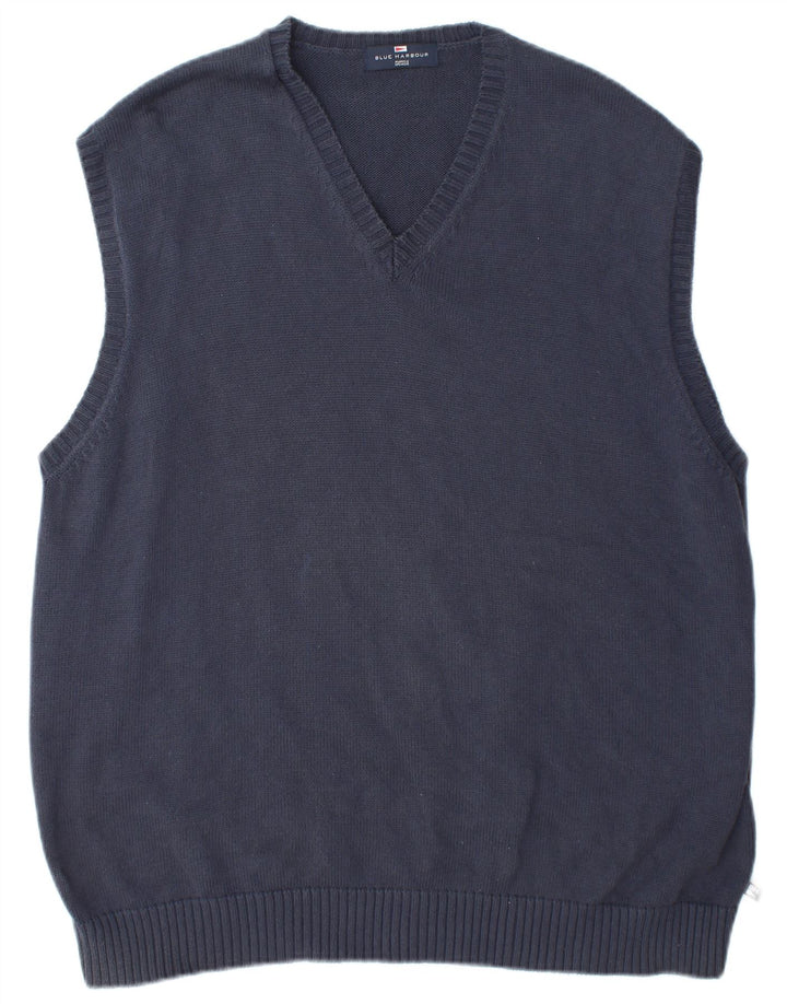 Vestă pentru bărbați Marks & Spencer, XL, bumbac bleumarin