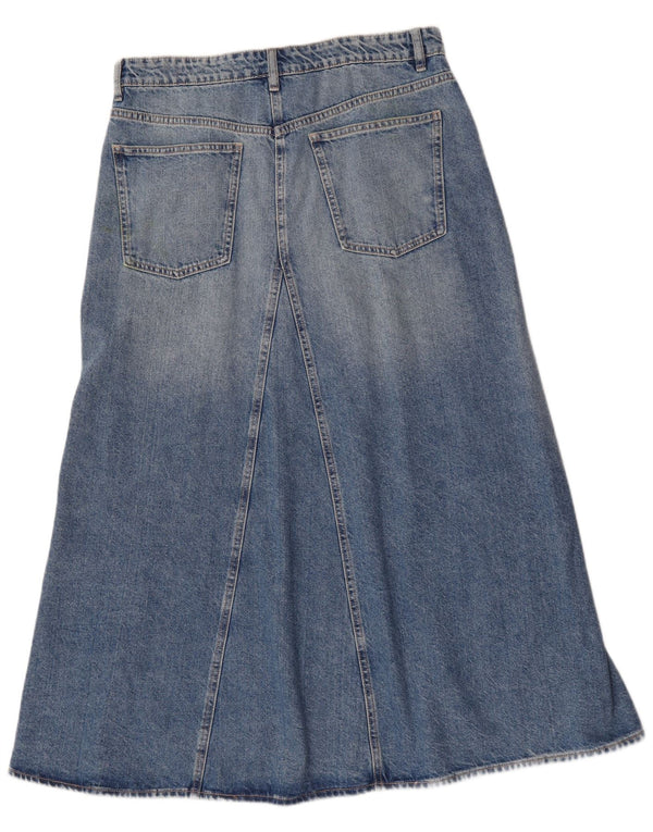 Fusta de denim cu talie înaltă pentru femei Zara XL W32 bumbac albastru