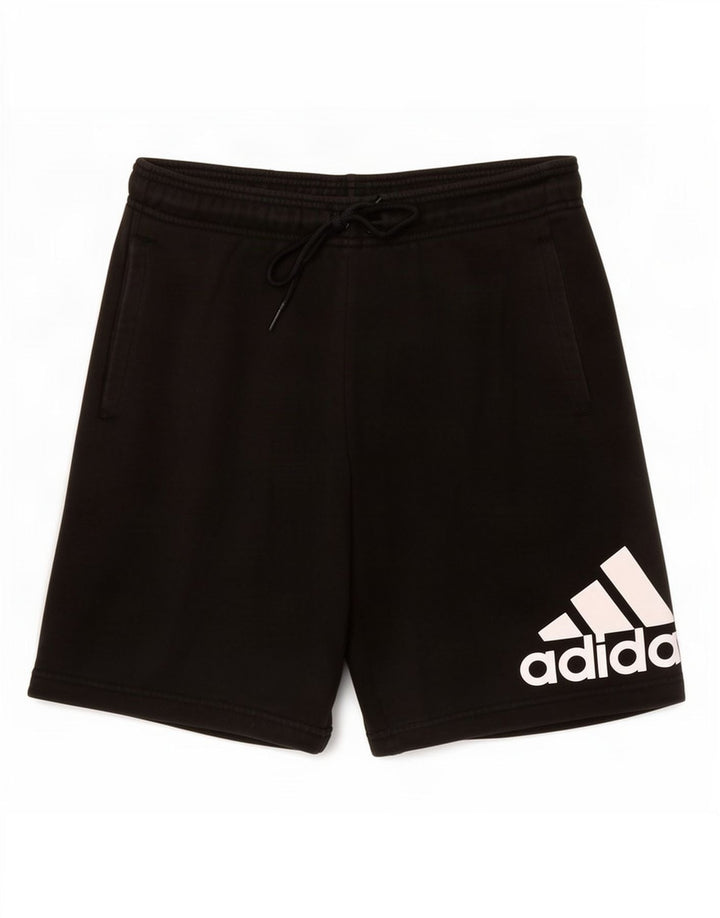 Pantaloni scurți sport grafic Adidas pentru bărbați, mari, negru, bumbac