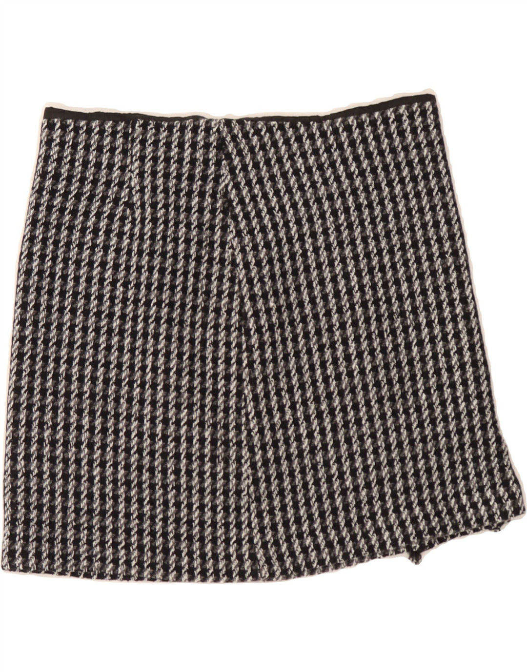 VINTAGE Womens Low Waist Mini Skirt W30 Medium Grey Check Vintage Vintage and Second-Hand Vintage from Messina Hembry 