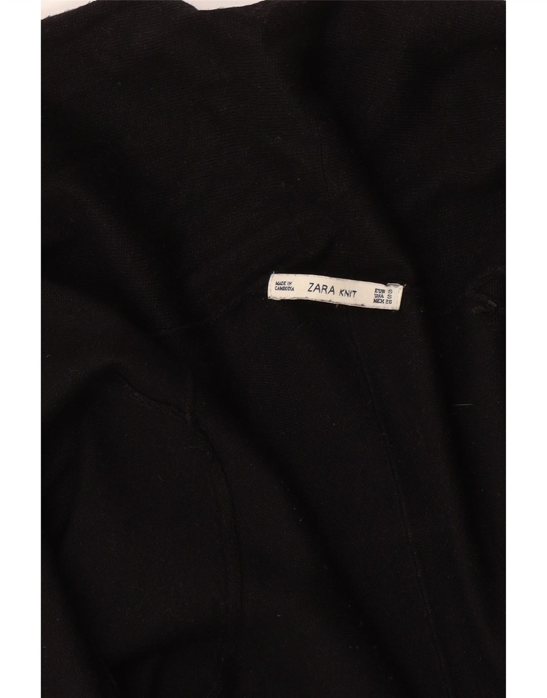 Pulover cardigan deschis pentru femei Zara UK 8 Small Negru