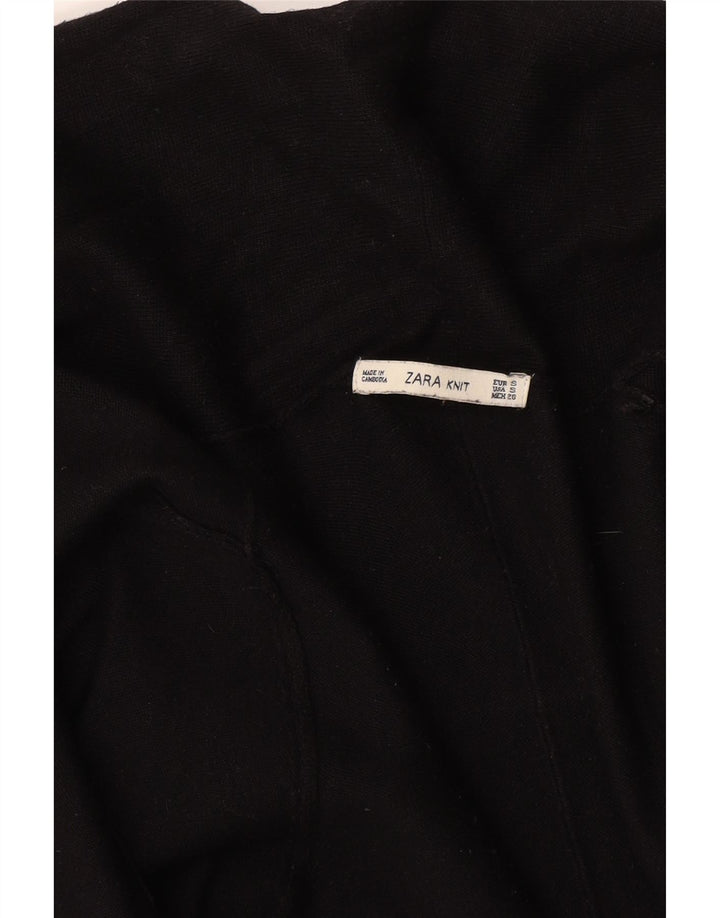 Pulover cardigan deschis pentru femei Zara UK 8 Small Negru