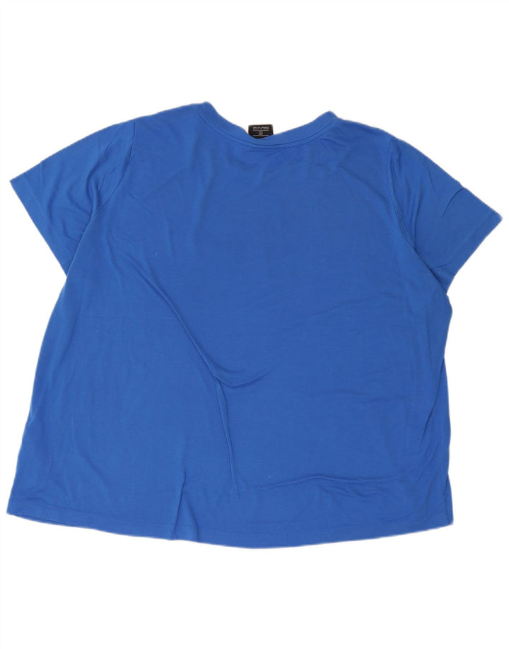 Tricou grafic Nike pentru femei Top UK 22 3XL Albastru Poliester