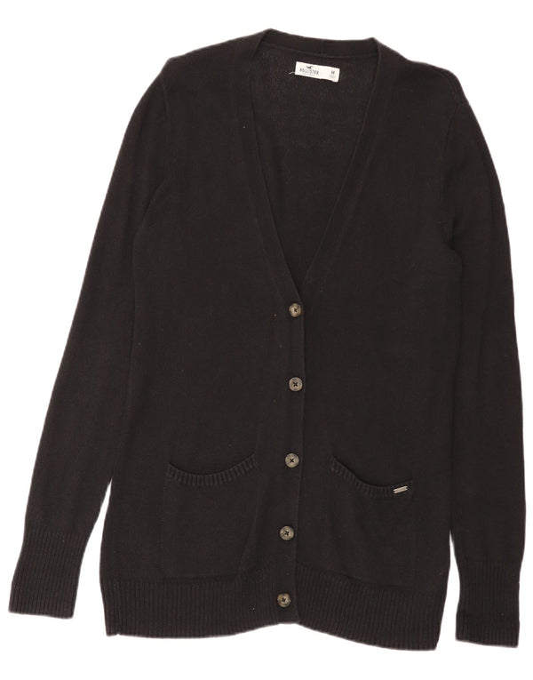Pulover cardigan Hollister pentru femei UK 12 bumbac mediu negru