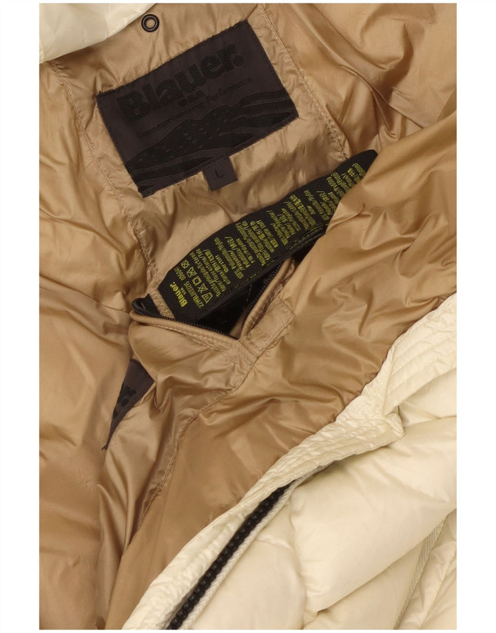 Blauer pentru damă, cu glugă, căptușită, UK 16, mare, albă, din poliamidă