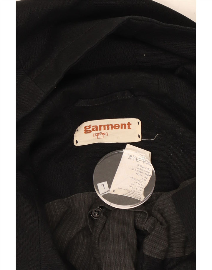 Palton cu glugă pentru bărbați VINTAGE UK 40 Acetat mare negru