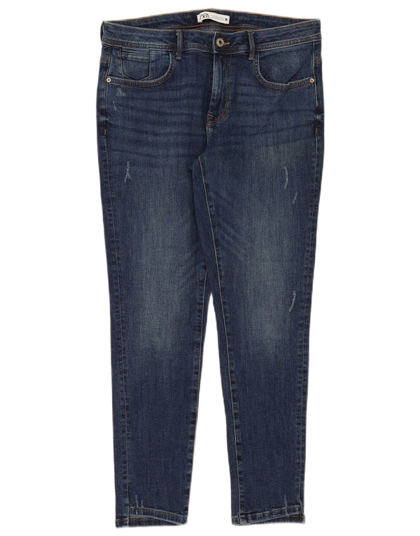 Blugi skinny de damă Zara EU 42 Large W32 L28 Blue Bumbac