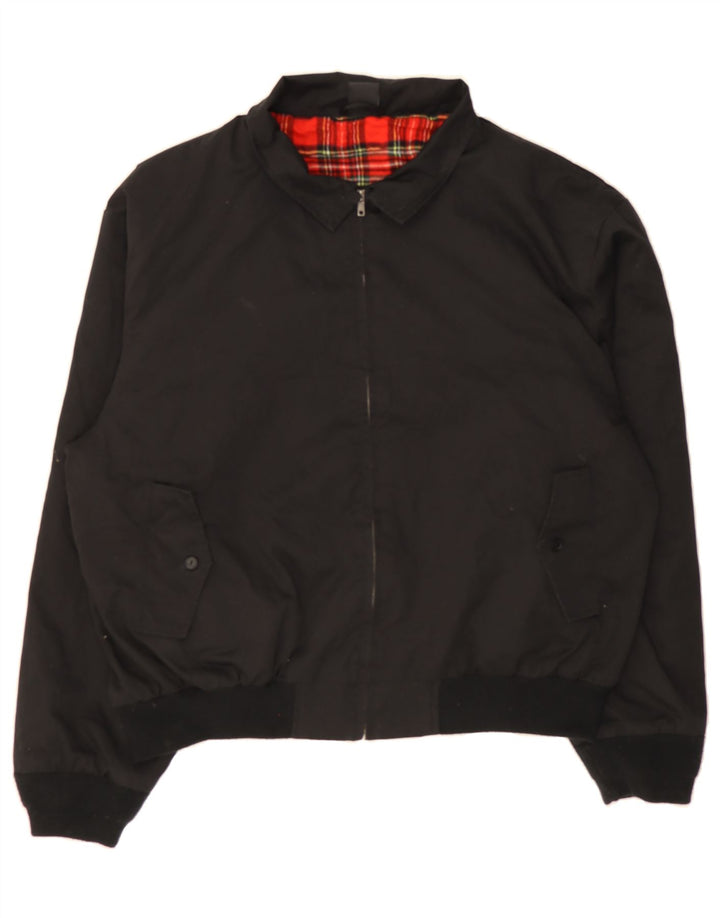 BRANDIT Mens Graphic Bomber Jacket UK 46 3XL Black Polyester Vintage Brandit and Second-Hand Brandit from Messina Hembry 