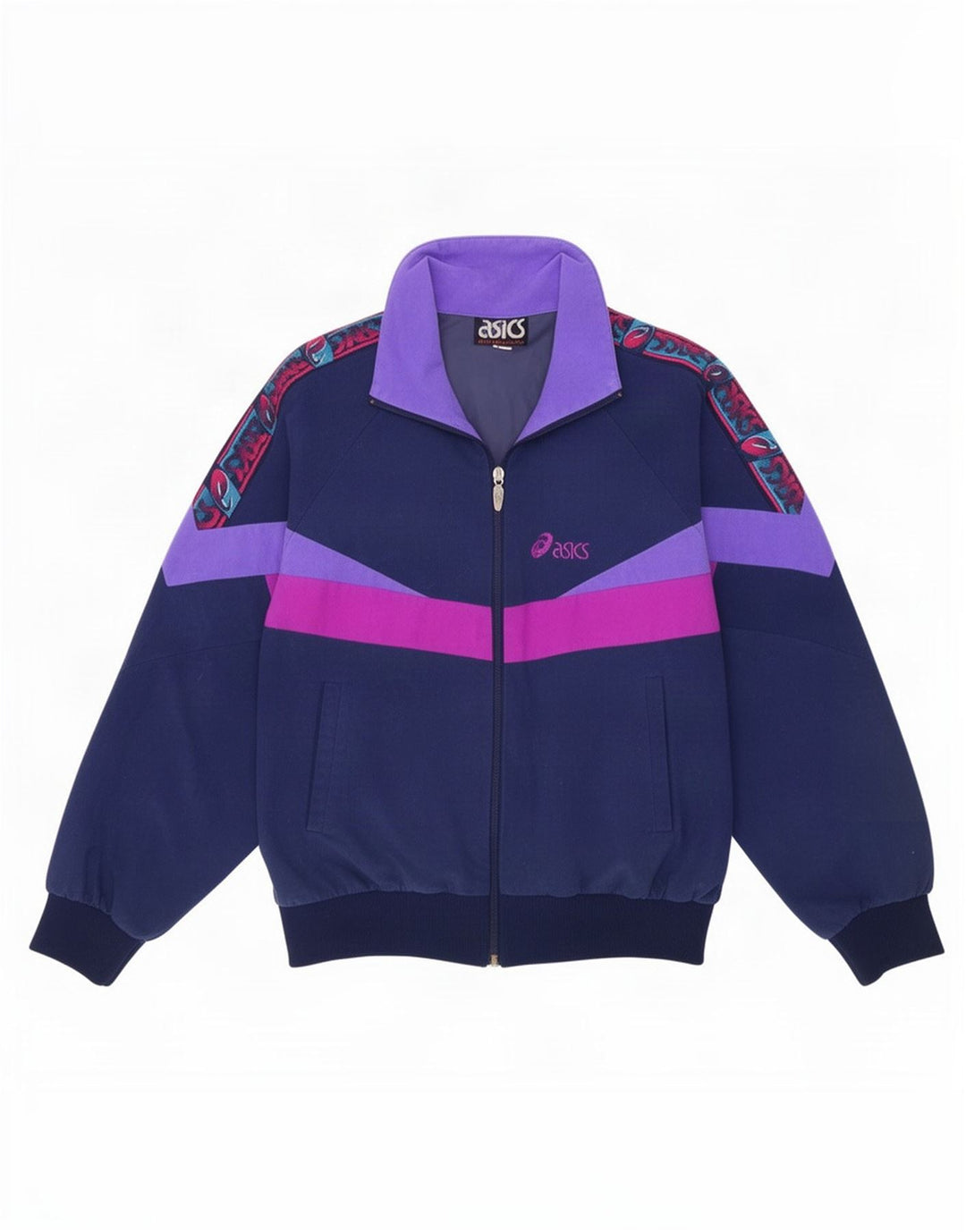 Jachetă de top pentru trening grafic Asics pentru bărbați IT 50 Medium Blue Colorblock