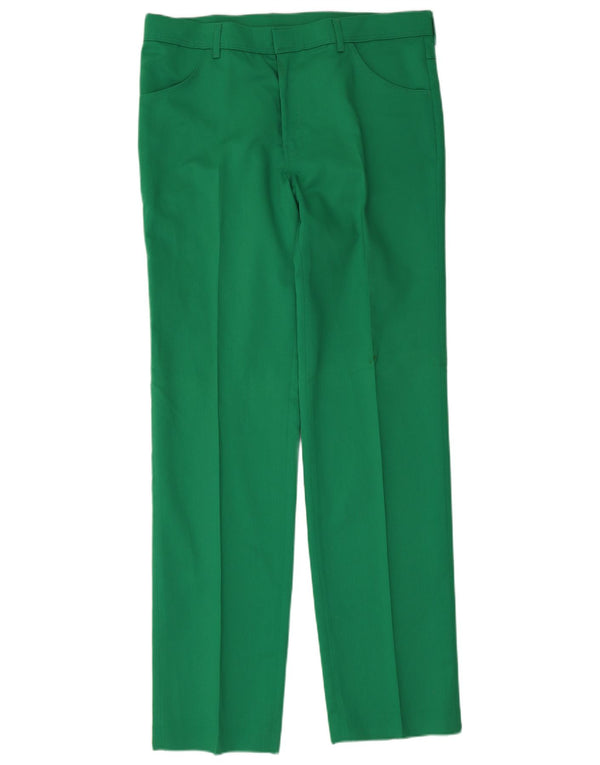 Pantaloni casual drepti pentru femei Farah L36 L34 Poliester verde